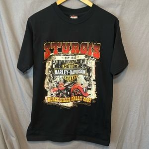 Black Harley Davidson t shirt "Sturgis" Medium